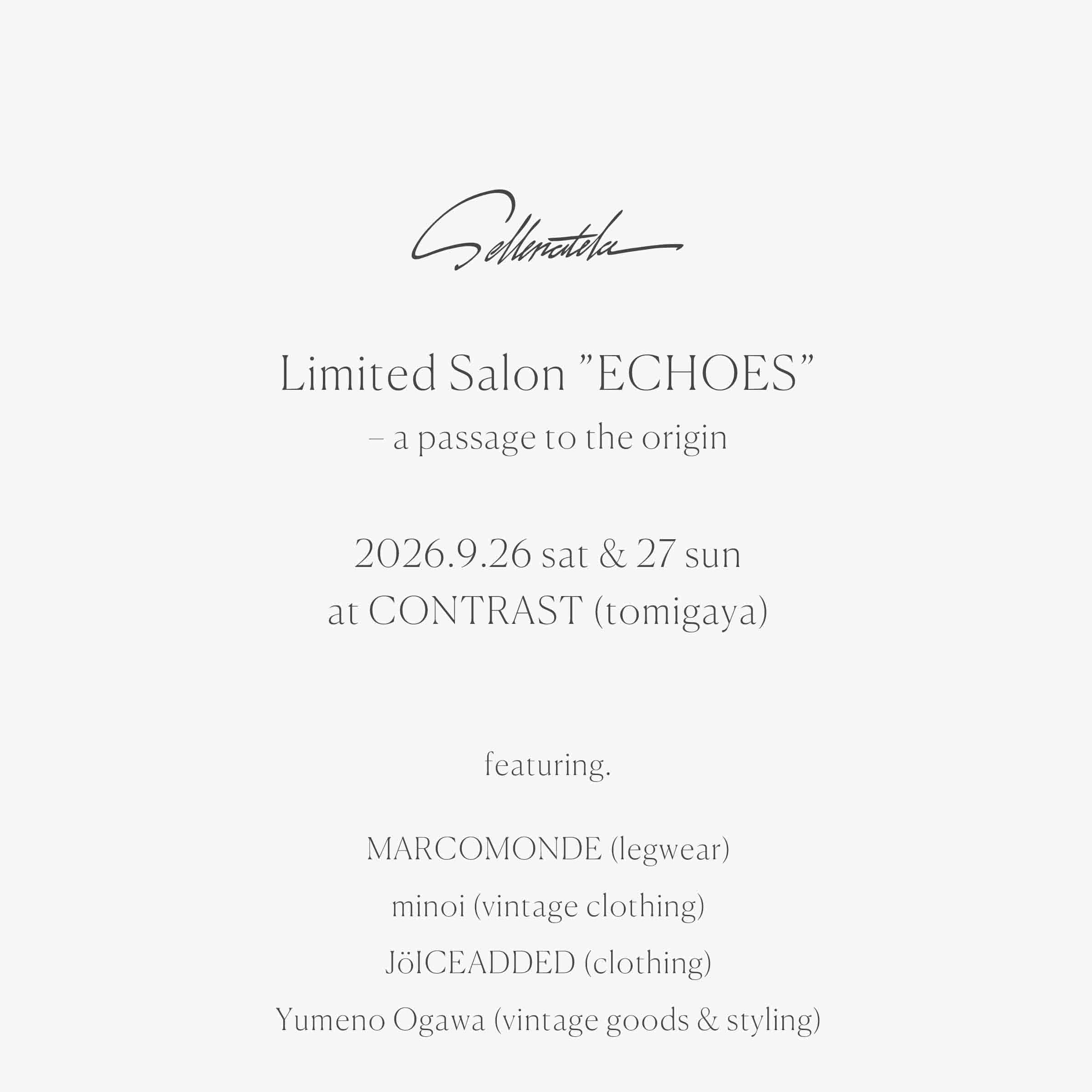 Limited Salon at 富ヶ谷 CONTRAST